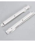 Ultra Quiet Furniture Pulley Kit For Two Section Cabinets With Keyboard Roller, 16 Inch drawer slides on grey background