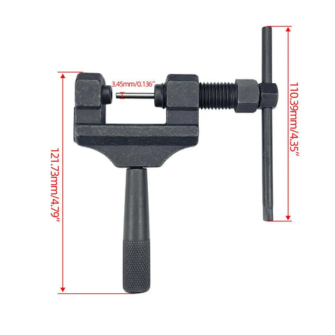 Heavy-duty chain breaker tool for 520 Beefed Up Heavy Duty Drive Chain With O Ring 120 Links Master Link And Chain Breaker Compatible With Motorcycle ATV UTV Dirt Bike Quad Side By Side Off Road Ready