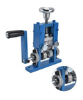 Close-up of Dual Purpose Automatic Wire Stripper Machine For Copper Cable with hand crank and steel jaws for wires 1Mm to 25Mm.