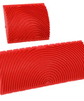 Two Piece Rock Solid Faux Wood Grain Roller Kit For Super Smooth Wall And Furniture Texture Painting With Durable Rubber Design Stamping Tools That Guarantee A Knockout Finish Every Single Time, featuring red rubber textures.
