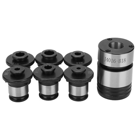 Must Have Fast Change Chuck Set With Multiple Tap Sockets And Quick Switch Handle For Drilling Machines, alloy materials, includes six tap sockets.