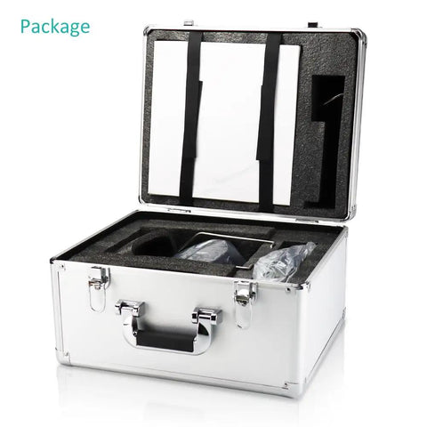 Sick Dental Implant Motor Rotary Handpiece Kit With Huge Touchscreen 80 Ncm Torque Killer Light Beam And Smooth Foot Pedal Control For Dead Accurate Marking And Threading in sealed aluminum case.