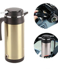 Ride Easy With This Badass 12V Car Electric Kettle Stainless Steel Frame Holding 1000Ml Quick Boil Action Keeps Hot Drinks Flowing Smooth On Long Road Trips.