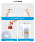 Hands assembling Six Pack Filament Storage Boxes for 3D Printing Sealing And Protection Waterproof Dustproof Four Liter Capacity with desiccants.