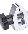 Beefy Push Pull Force Fixture With Stainless Steel Jaw Clamp For 500N Tension Testing Insertion And Extraction Capabilities Destructive Force Meter For Rubber Cables Paper Plastic Films 3.5mm Opening, stainless steel clamp
