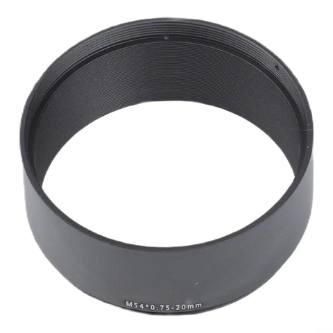 Plug And Play Extended Back Focus Tube For Telescopes And Cameras, black aluminum M54x0.75 threaded extension spacer, 20mm size