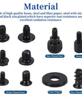 400Pcs Computer Screws And Standoffs Kit for Universal Motherboard HDD SSD includes various screws in brass and zinc plated steel.