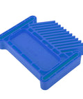 Adjustable Woodworking Featherboard For Table Saws Router Tables Keeps Them Digits Safe Stackable Push Block For Band Saws in blue plastic.