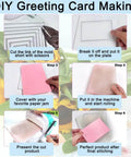 Step-by-step guide for using Six Piece Cutting Dies Set For Card Making And Scrapbooking Includes Rectangle Circle Triangle Square Oval And Hexagon Dies.