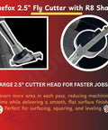 Fly Cutter R8 Shank Milling Tool For Bridgeport Milling Machine Includes Half Inch By Half Inch By Four Inch Indexable Tool Bit And Seven Sixteenths UNF Drawbar