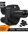 Dope CCS2 To Tesla EV Charging Adapter Rated 300 Amps For Rapid Electric Vehicle Juice Solid Abs Construction with NACS DC+AC.