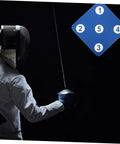 Fencer using Pro Grade Double Sided Rubber Fencing Target for Training Hanging Wall Mounted Practice Tool Durable Wear Resistant