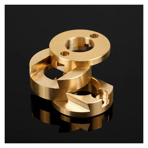 Two Pack 16mm Oldham Couplers Perfect For Vzbot Blv 3D Printers T8 Z Axis And Hot Bed Screws brass coupler pair