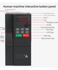 Variable Frequency Drive Inverter For 3 Phase Motors 2.2KW To 22KW 380V VFD With 3 Phase Input And Output Motor Speed Controller Energy Saving And Overload Protection Workhorse control panel with display, knob, and run stop keys