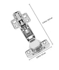 Two Pack 165 Degree Soft Close Cabinet Hinges With Concealed Metal Dampening for kitchen cabinets top view