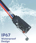 All Weather Waterproof Microswitch With Track Roller Bar For Indoor Outdoor Use SPDT 3 Pin 10A 125/250V 2 Pack in water
