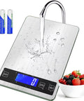 Digital Kitchen Scale 22Lb Capacity For Food Weighing Grams And Ounces 1g And 0.1oz Precise Graduation With Large LCD Display