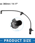 ABSOPRO rear brake pad wear sensor, black plastic housing with 2-pin connector for Audi Q5 (2018)