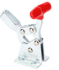 Front view of metal elbow-style clamp from Two-Piece Quick Release Toggle Clamp Set For Woodworking Jigs And Fixtures.