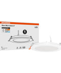 Sylvania Slim Microdisk Downlight, 12W, 5 CCT Select (2700K - 5000K) Recessed Lighting, with packaging, 6 inch, 6 Count.