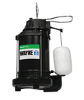One Third HP Submersible Sump Pump With Cast Iron And Stainless Steel Housing, Integrated Vertical Float Switch, Up To 4,600 GPH, Heavy Duty