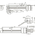 Precision Micro Stepper Linear Actuator With 34Mm Stroke Smooth Telescopic Screw Pusher detailed dimensions and wiring diagram