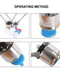 Manual Oil Barrel Sealing Machine With 35mm And 70mm Crimper Heads For 53 Gallon Drums Built Tough For Liquid Packaging Lid Making Barrel Production Lubricating Oil Coating Grain And Oil Processing High Precision Durable Industrial Tool shown crimping drum lids