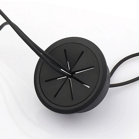 2 Inch Desk Grommet And Hole Saw Kit 5 Pack 50mm flexible desk cord hole cover with cables inserted