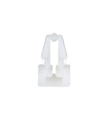 Push Barb Cable Tie Mount For Indoor Panels 0.25-Inch Hole Nylon 6.6 Natural 1,000 Pack, white plastic front view