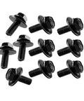 Honda Engine Cover Clip Fastener Kit Replacement For Undertray Splash Guard Plug And Play Install Direct Fit Durable Auto Part With Long Lasting Performance Replaces Worn Or Damaged Clips On Honda Vehicles, black metal bolts