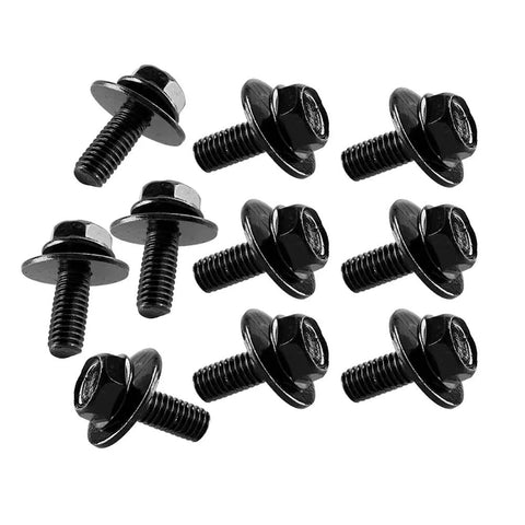 Honda Engine Cover Clip Fastener Kit Replacement For Undertray Splash Guard Plug And Play Install Direct Fit Durable Auto Part With Long Lasting Performance Replaces Worn Or Damaged Clips On Honda Vehicles, black metal bolts