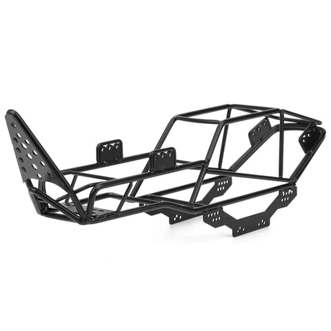 Heavy Duty RC Roll Cage Metal Frame For 1/10 Scale Crawler Trucks Full Tube Chassis Durable Black Metal Construction 355mm Length