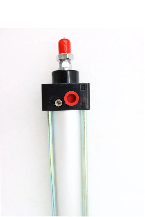 Top view of Air Pneumatic Cylinder Workhorse, Standard Double Acting Rod, 40mm Bore By 800mm Stroke, industrial automation cylinder