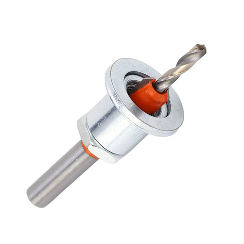 Heavy Duty Adjustable Depth Countersink Drill Bit With Slick Flute Design For Woodworking And Metal Drilling close-up view.