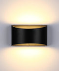 LED Wall Sconce Light Indoor Dimmable Modern 12W Hallway Wall Lighting with warm white glow mounted on a wall