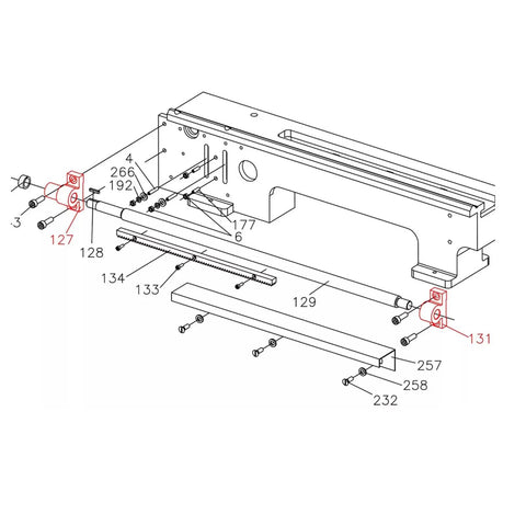 Right Hand Lead Screw Holder Bracket For Mini Lathe Built Tough Rust Proof Metal Mounting Rack assembly diagram with labeled parts.