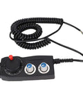 4 Axis CNC Handwheel Pulse Generator 5V 100PPR Electronic Handheld Controller Pulse Encoder For Engraving Milling Lathe With X Y Z Coordinate Select And Return To Origin, black wired handheld unit