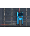 Dead Nuts Accurate Wall Scanner With Sleek Compact Frame Finds Pipes Cables Rebar And Measures Concrete Depth Zero Headaches showing depth measurement on rebar.