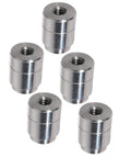 Five Piece Set Of Shop Grade Aluminum Weld On Bungs With 1/4-20 Threaded Inserts For Custom Fabbing Auto Mounts Radiator Tanks And Bracket Hardware Built Damn Tough In America, group of five aluminum bungs
