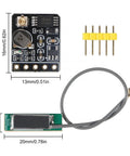Dual Mode GPS BDS Flight Control Module With Satellite Positioning Navigator For Arduino And DIY Drones NEO M8N NEO 6M Replacement ATGM336H Compatible GNSS Receiver For Hobbyist Projects, showing module and components with dimensions