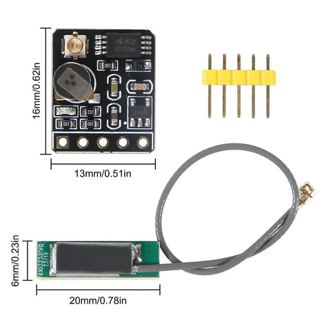 Dual Mode GPS BDS Flight Control Module With Satellite Positioning Navigator For Arduino And DIY Drones NEO M8N NEO 6M Replacement ATGM336H Compatible GNSS Receiver For Hobbyist Projects, showing module and components with dimensions