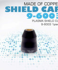 Copper shield cap for All In One Plasma Cutting Consumables Kit 23 Pieces For Thermal Dynamics PCH Series Torches