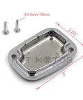 Badass Chrome Front Brake Fluid Reservoir Cap For Harley-Davidson Electra Glide Classic Ultra Road Glide Ultra CNC Machined Aluminum