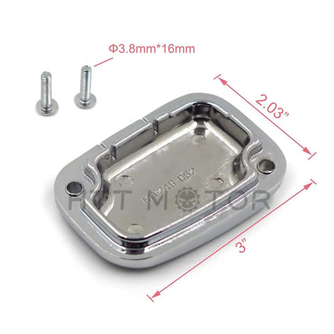 Badass Chrome Front Brake Fluid Reservoir Cap For Harley-Davidson Electra Glide Classic Ultra Road Glide Ultra CNC Machined Aluminum