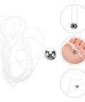 Physics Pendulum Experiment Kit For High School Mechanics Education With Metal Design And Cotton Rope in hand and coiled