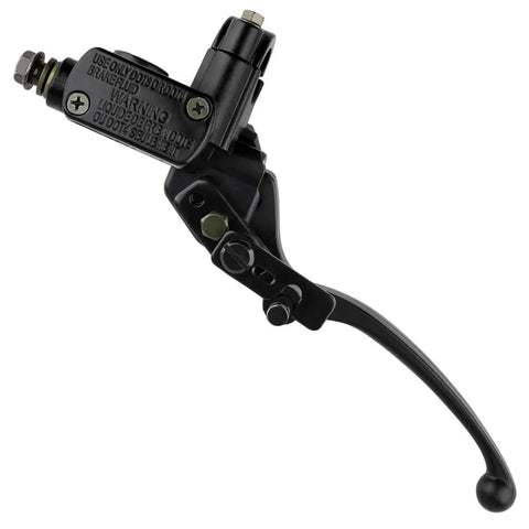 Left Hand Hydraulic Brake Master Cylinder Lever Pump For ATV Dirt Bike Quad And Moped Fits 50Cc 70Cc 90Cc 110Cc 125Cc 150Cc 200Cc 250Cc 4 Stroke GY6 Engines Universal Fit For Taotao Roketa Sunl Kazuma Hensim Jonway Znen, close-up view