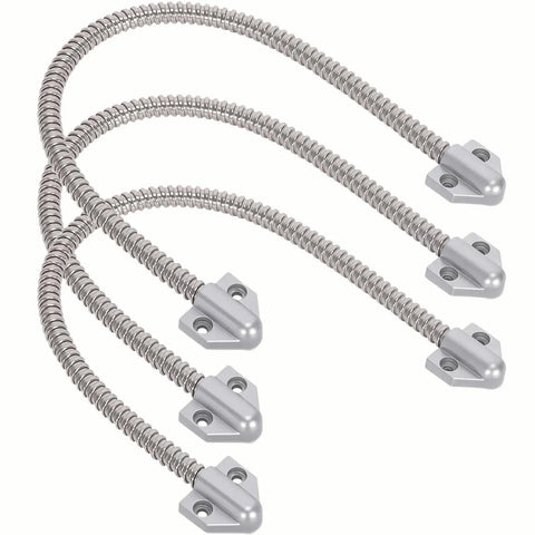 Armored Door Loop Wire Protector 3 Pack Stainless Steel Cable Sleeve for Power Transfer Flexible Gooseneck Metal Conduit