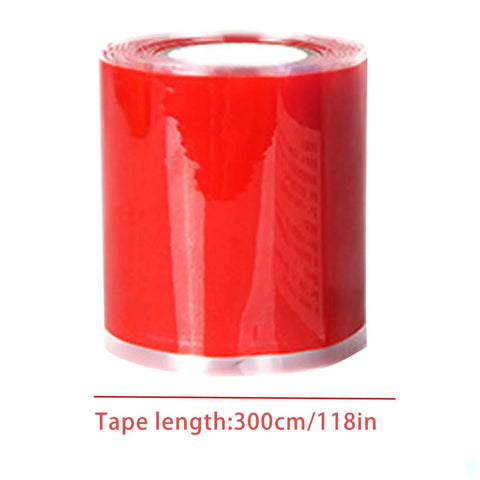 Top Notch Pipe Repair Tape That Seals Waterproof Leaks In A Flash. Red self fusing adhesive tape, 300cm length for quick plumbing repairs.
