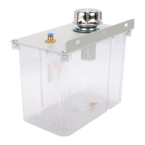 Rock Solid Heavy Duty Machine Tool Coolant Sprayer System Featuring Flexible Metal Hose 3 Liter Reservoir Magnet Base Solenoid Valve for CNC Milling Rigs clear reservoir tank