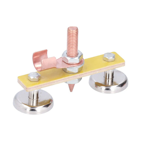 Heavy Duty Welding Ground Clamp Tools With Magnetic Base And Dual Strong Magnets For Secure Mechanical Maintenance, 300 Amps.